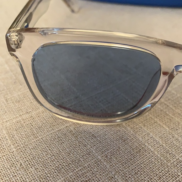 J McLaughlin blue tinted sunglasses/clear frame main image 4
